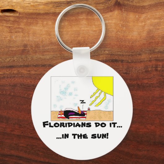 Floridianen doen het...... sleutelhanger (Voorkant)