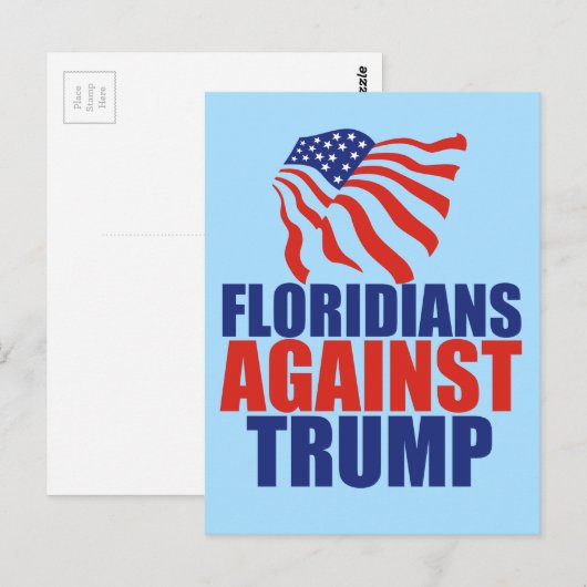 Floridians tegen Trump Briefkaart (Voorkant / Achterkant)