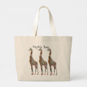 Florillas Giraffe Canvas tas (Achterkant)