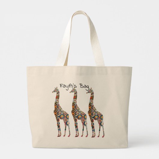 Florillas Giraffe Canvas tas (Achterkant)