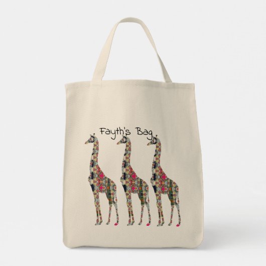 Florillas Giraffe Canvas tas (Achterkant)