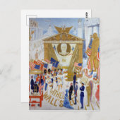 Florine Stettheimer The Cathedrals of Wall Street Briefkaart (Voorkant / Achterkant)