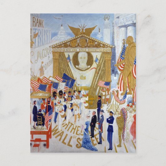 Florine Stettheimer The Cathedrals of Wall Street Briefkaart (Voorkant)