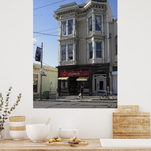 FLORIO BAR en CAFE - SAN FRANCISCO Poster (Keuken)