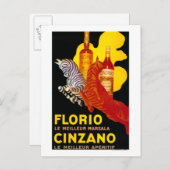 Florio Cinzano  PosterEurope Briefkaart (Voorkant / Achterkant)