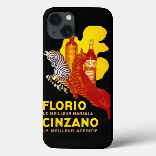 Florio Cinzano PosterEurope Case-Mate iPhone Case (Achterkant)
