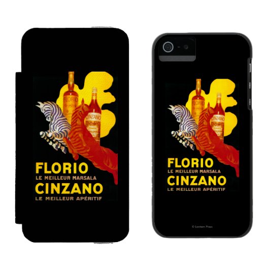 Florio Cinzano PosterEurope Incipio iPhone Portemonnee Hoesje (Naast elkaar)