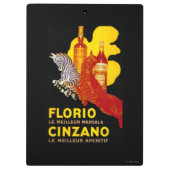 Florio Cinzano PosterEurope Klembord (Achterkant)