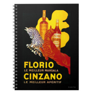 Florio Cinzano Vintage PosterEuropa Notitieboek
