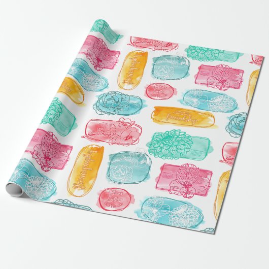 Floriografie Cadeaupapier (Uitgerold)