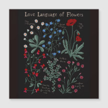 Floriograpy Liefde taal van bloemen botanisch