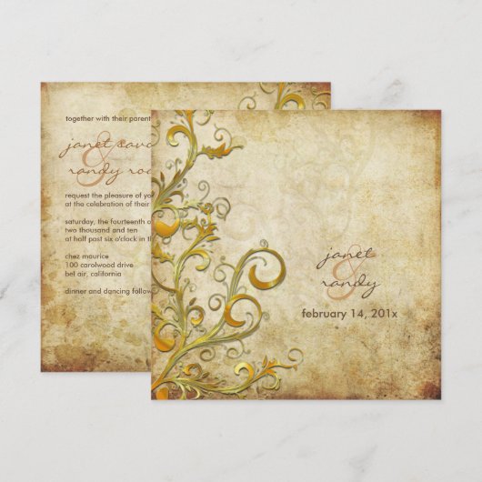 florische zeugen kaart (Voorkant / Achterkant)