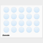 Florish en Blue Stippen Ronde Sticker (Vel)
