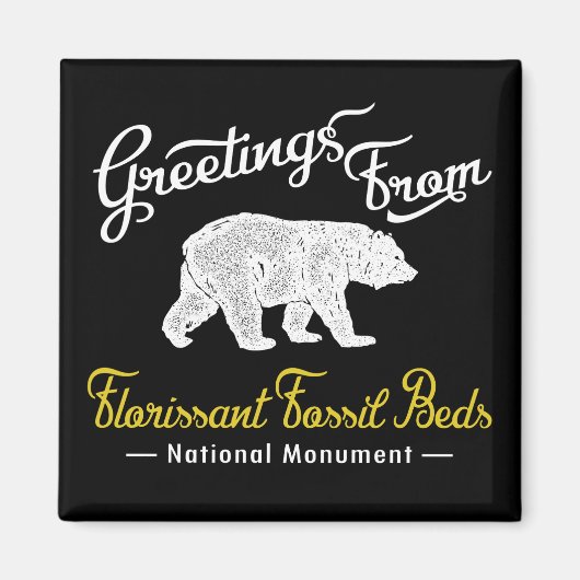Florissant Fossil Beds National Monument Beer Magneet (Voorkant)