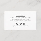 Florist/ander Visitekaartje (Achterkant)