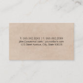 Florist | anjers II (wit) Visitekaartje (Achterkant)