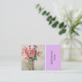 Florist Art Visitekaartje, bloemenherschikking Visitekaartje (Staand voorkant)
