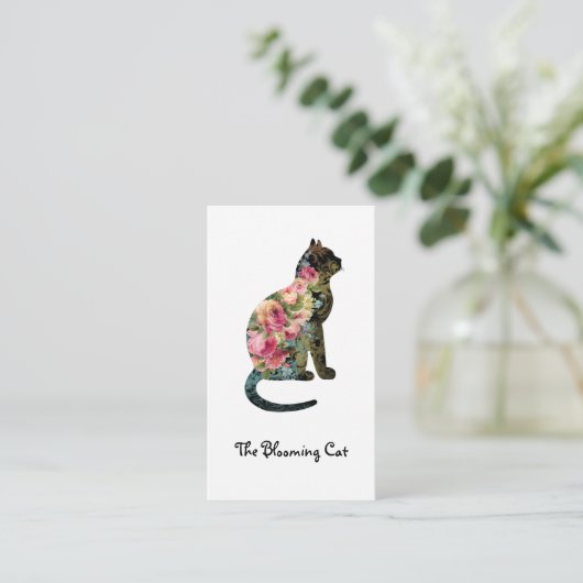 FLORIST bewerkbaar Visitekaartje (Staand voorkant)