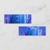 Florist - Blauw Roos Mini Visitekaartje (Voorkant / Achterkant)