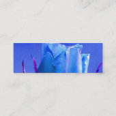 Florist - Blauw Roos Mini Visitekaartje (Achterkant)