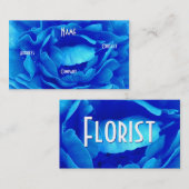 Florist - Blauw Roos Visitekaartje (Voorkant / Achterkant)