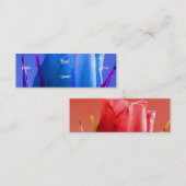 Florist - Blauwe Roze Roze Mini Visitekaartje (Voorkant / Achterkant)