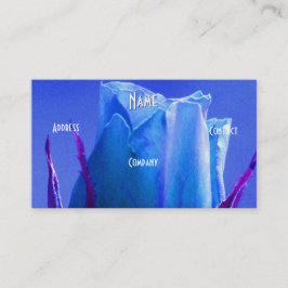 Florist - Blauwe Roze Roze Visitekaartje