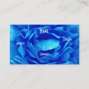 Florist - Blauwe Roze Roze Visitekaartje