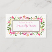 Florist, bloemenwinkel, bloemen visitekaartje (Voorkant)