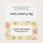 Florist | Bloemwinkel Visitekaartje (Buitenkant ongevouwen)