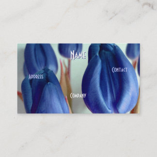Florist - Blue Rosey Tulips Visitekaartje