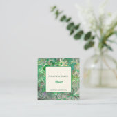 Florist Botanical Professional Boutique Shop Vierkante Visitekaartje (Staand voorkant)