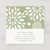 Florist Business Minimalist Vierkante Visitekaartje (Achterkant)