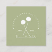 Florist Business Minimalist Vierkante Visitekaartje (Voorkant)