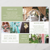 Florist Business Photo Logo Flyer (Achterkant)