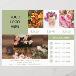 Florist Business Photo Logo Flyer