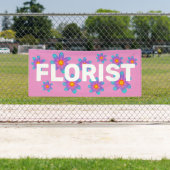 FLORIST Colorful Flowers Pink Banner (Insitu)