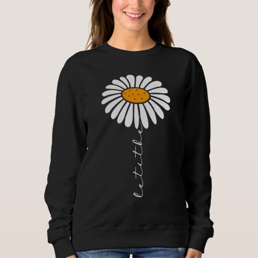 Florist Cute Hippie Flower laat het Daisy Flower z Trui (Voorkant)