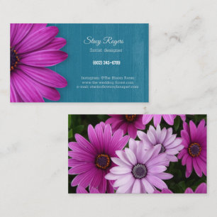 Florist Designer Fuscha Daisies Visitekaartje