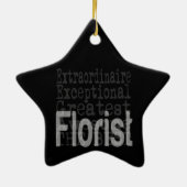 Florist Extraordinaire Keramisch Ornament (Achterkant)