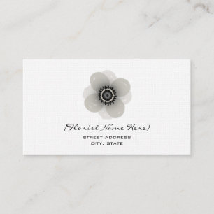 Florist/Floral Designer Visitekaartje - Anemone
