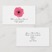 Florist/Floral Designer Visitekaartje - Anemone (Voorkant / Achterkant)