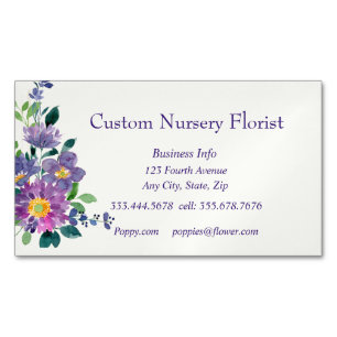 Florist Flower Nursery Florist House Plant Busines Magnetisch Visitekaartje