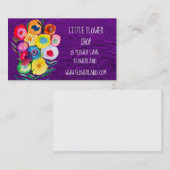 Florist Flower Shop modern, eenvoudig bedrijf Visitekaartje (Voorkant / Achterkant)