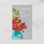 Florist Flower Shop modern, eenvoudig bedrijf Visitekaartje (Voorkant)