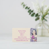 Florist Flower Vendor Farmer's Market Visitekaartje (Staand voorkant)