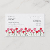 Florist Gold Rozen Elegant Custom Visitekaartje (Achterkant)