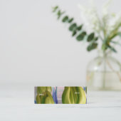 Florist - Green Rosey Tulips Mini Visitekaartje (Staand voorkant)