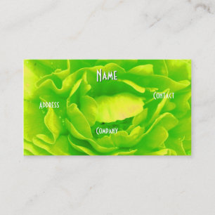 Florist - Groen roze Visitekaartje