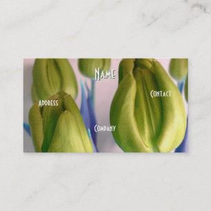 Florist - Groene blauwe tulpen Visitekaartje